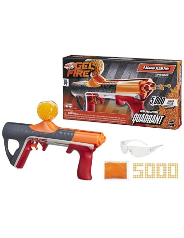 LANZADOR NERF PRO GELFIRE QUADRANT 5000 RECARGAS