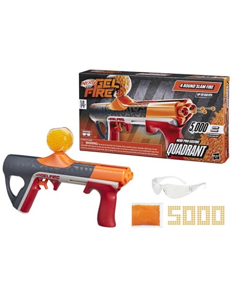 LANZADOR NERF PRO GELFIRE QUADRANT 5000 RECARGAS