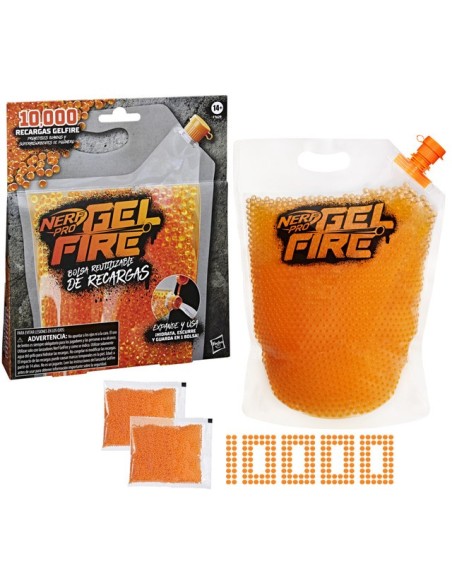REPUESTO NERF PRO GELFIRE REUTILIZABLE 10.000 RECARGAS