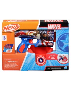 LANZADOR NERF MARVEL CAPITÁN AMÉRICA 2