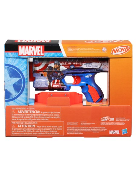 LANZADOR NERF MARVEL CAPITÁN AMÉRICA