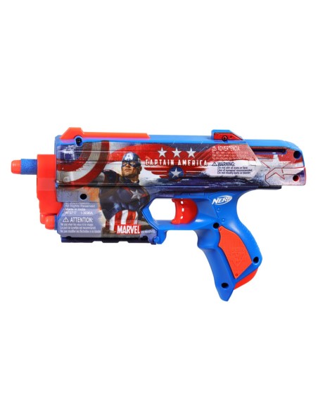 LANZADOR NERF MARVEL CAPITÁN AMÉRICA