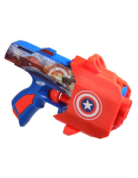 LANZADOR NERF MARVEL CAPITÁN AMÉRICA