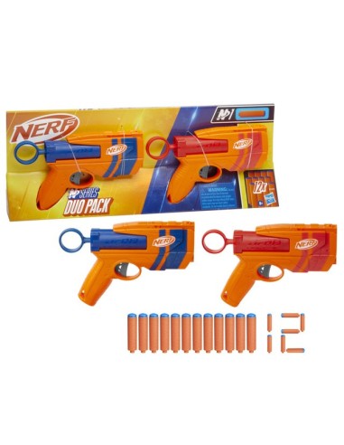 LANZADOR NERF N SERIES DUO PACK 12 DARDOS