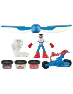 SET DE MASA MOLDEABLE PLAY DOH MARVEL MOTO CORTADORA CAPITÁN AMÉRICA 2