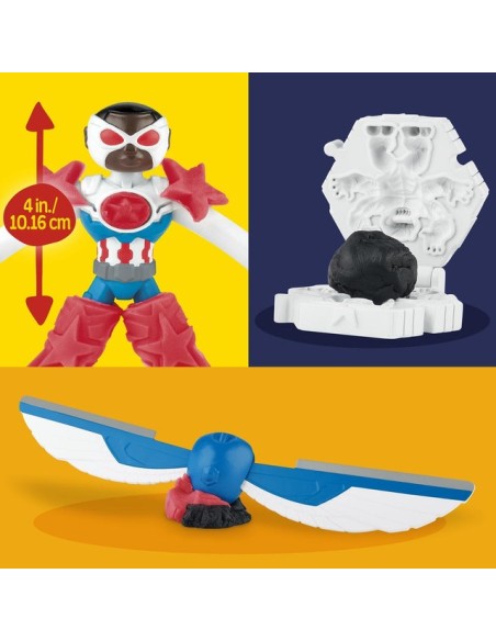 SET DE MASA MOLDEABLE PLAY DOH MARVEL MOTO CORTADORA CAPITÁN AMÉRICA