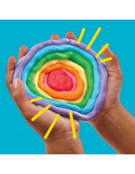 SET DE MASA MOLDEABLE PLAY DOH 50 PACK COLORES DEL ARCOÍRIS