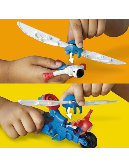 SET DE MASA MOLDEABLE PLAY DOH MARVEL MOTO CORTADORA CAPITÁN AMÉRICA