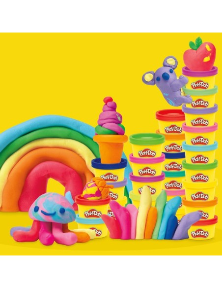 SET DE MASA MOLDEABLE PLAY DOH 50 PACK COLORES DEL ARCOÍRIS