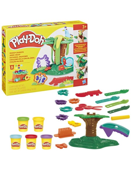 SET DE MASA MOLDEABLE PLAY DOH CREACIONES EN LA COPA DEL ÁRBOL
