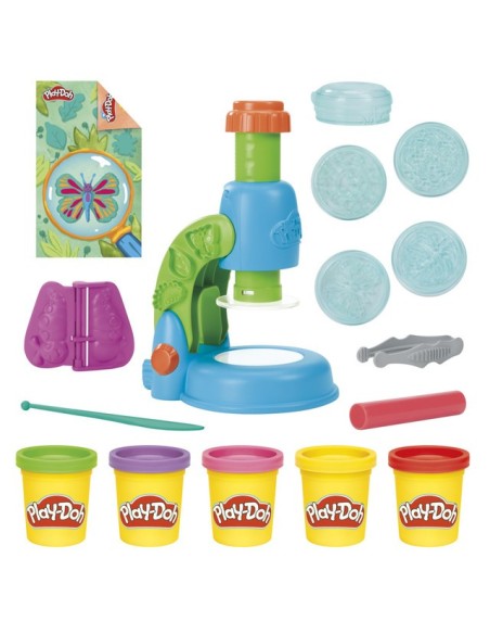 SET DE MASA MOLDEABLE PLAY DOH MICROSCOPIO LUMINOSO