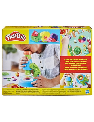 SET DE MASA MOLDEABLE PLAY DOH MICROSCOPIO LUMINOSO
