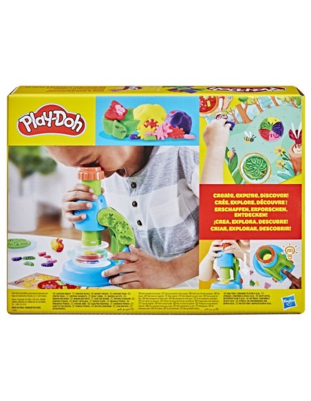 SET DE MASA MOLDEABLE PLAY DOH MICROSCOPIO LUMINOSO