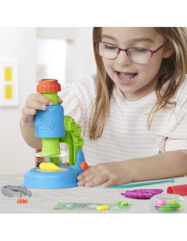 SET DE MASA MOLDEABLE PLAY DOH MICROSCOPIO LUMINOSO