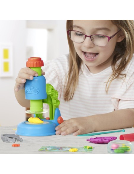 SET DE MASA MOLDEABLE PLAY DOH MICROSCOPIO LUMINOSO