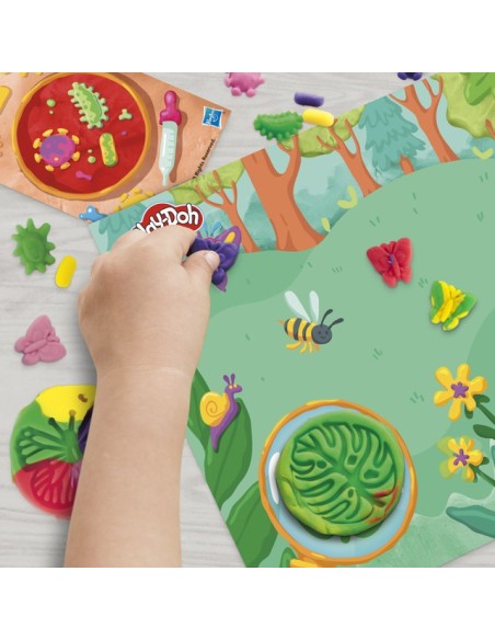 SET DE MASA MOLDEABLE PLAY DOH MICROSCOPIO LUMINOSO