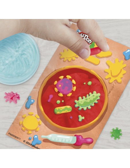 SET DE MASA MOLDEABLE PLAY DOH MICROSCOPIO LUMINOSO