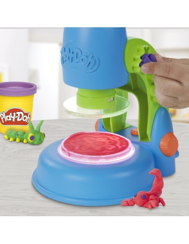 SET DE MASA MOLDEABLE PLAY DOH MICROSCOPIO LUMINOSO