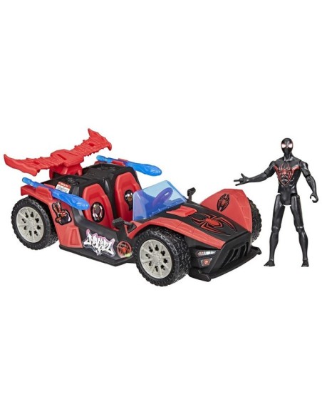 FIGURA DE ACCIÓN SPIDER-MAN EPIC WORLD OF ACTION VENOMVERSUS BÓLIDO LANZADOR MILES MORALES