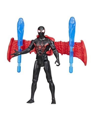FIGURA DE ACCIÓN SPIDER-MAN EPIC WORLD OF ACTION VENOMVERSUS BÓLIDO LANZADOR MILES MORALES