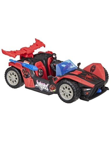 FIGURA DE ACCIÓN SPIDER-MAN EPIC WORLD OF ACTION VENOMVERSUS BÓLIDO LANZADOR MILES MORALES