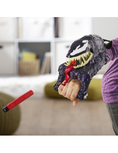 LANZADOR SPIDERMAN NERF VENOMVERSUS ATAQUE VENOM