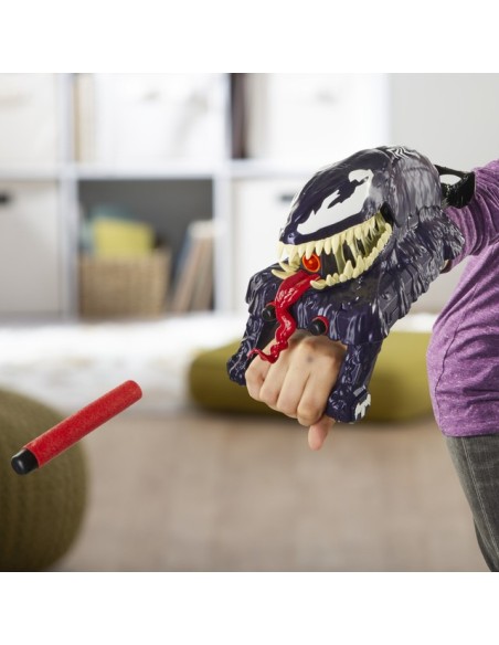 LANZADOR SPIDERMAN NERF VENOMVERSUS ATAQUE VENOM