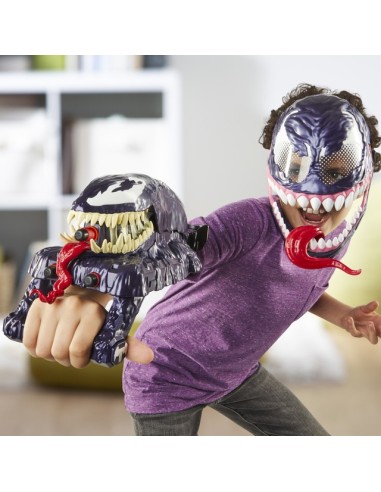 LANZADOR SPIDERMAN NERF VENOMVERSUS ATAQUE VENOM