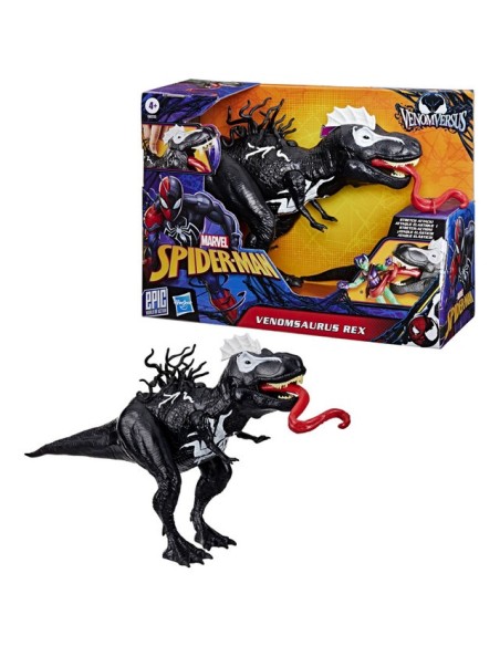 FIGURA DE ACCIÓN SPIDERMAN EPIC WORLD OF ACTION VENOMVERSUS VENOMSAURUS REX