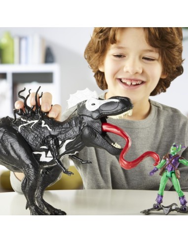FIGURA DE ACCIÓN SPIDERMAN EPIC WORLD OF ACTION VENOMVERSUS VENOMSAURUS REX