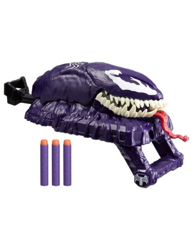 LANZADOR SPIDERMAN NERF VENOMVERSUS ATAQUE VENOM