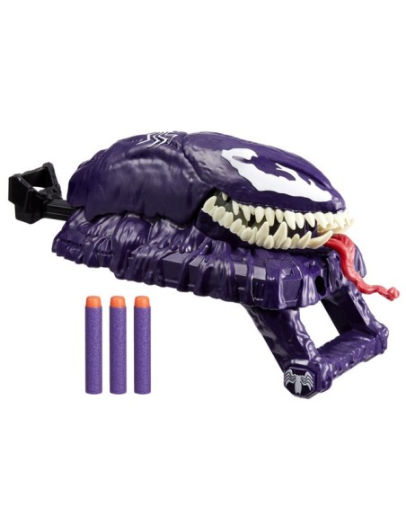 LANZADOR SPIDERMAN NERF VENOMVERSUS ATAQUE VENOM
