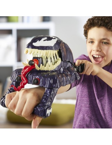 LANZADOR SPIDERMAN NERF VENOMVERSUS ATAQUE VENOM