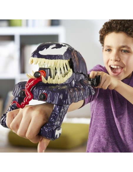 LANZADOR SPIDERMAN NERF VENOMVERSUS ATAQUE VENOM