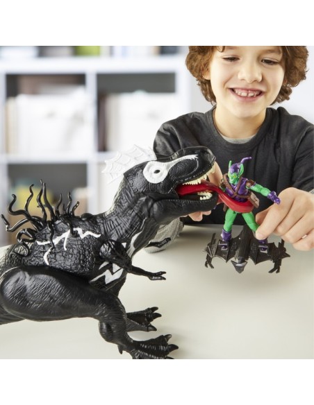 FIGURA DE ACCIÓN SPIDERMAN EPIC WORLD OF ACTION VENOMVERSUS VENOMSAURUS REX