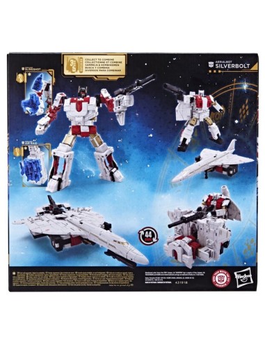 FIGURA DE ACCIÓN TRANSFORMERS AGE OF THE PRIMES COMMANDER AERIALBOT SILVERBOLT