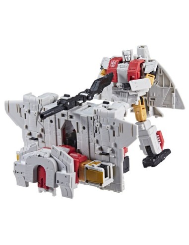 FIGURA DE ACCIÓN TRANSFORMERS AGE OF THE PRIMES COMMANDER AERIALBOT SILVERBOLT