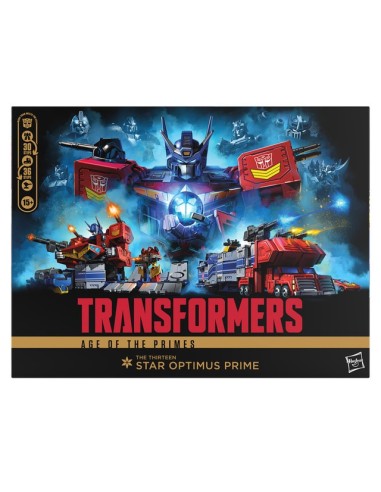 FIGURA DE ACCIÓN TRANSFORMERS AGE OF THE PRIMES TITAN THE THIRTEEN STAR OPTIMUS PRIME