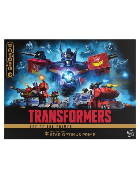 FIGURA DE ACCIÓN TRANSFORMERS AGE OF THE PRIMES TITAN THE THIRTEEN STAR OPTIMUS PRIME