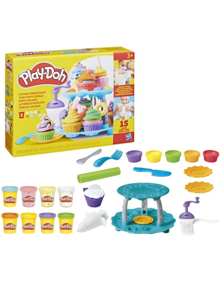 SET DE MASA MOLDEABLE PLAY DOH LA TORRE DE PASTELITOS