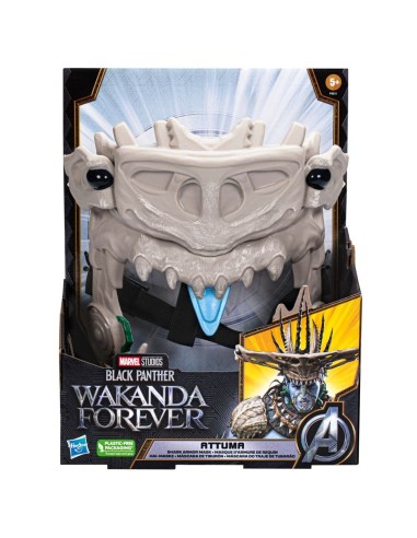 MÁSCARA MARVEL STUDIOS BLACK PANTHER WAKANDA FOREVER TIBURÓN DE ATTUMA