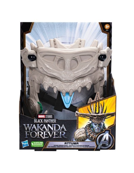 MÁSCARA MARVEL STUDIOS BLACK PANTHER WAKANDA FOREVER TIBURÓN DE ATTUMA