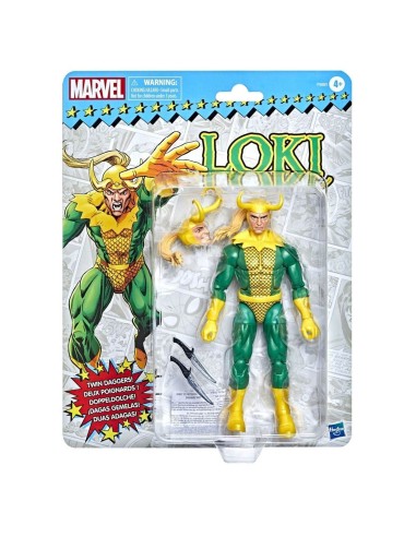 FIGURA DE ACCIÓN MARVEL LEGENDS SERIES RETRO LOKI