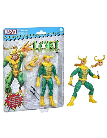 FIGURA DE ACCIÓN MARVEL LEGENDS SERIES RETRO LOKI