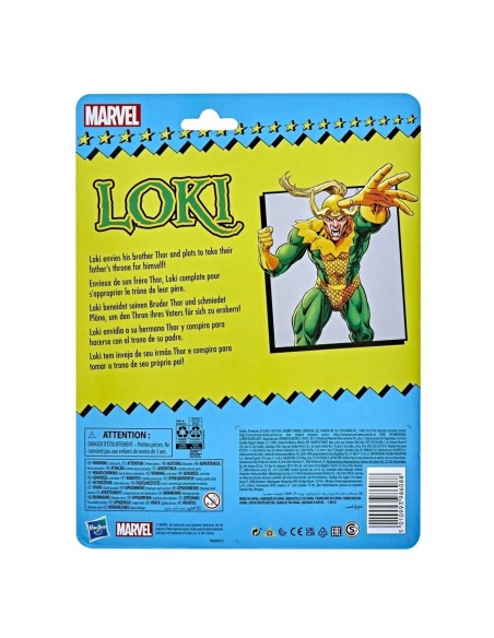 FIGURA DE ACCIÓN MARVEL LEGENDS SERIES RETRO LOKI