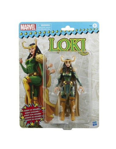 FIGURA DE ACCIÓN MARVEL LEGENDS SERIES RETRO AGENTE DE ASGARD LOKI
