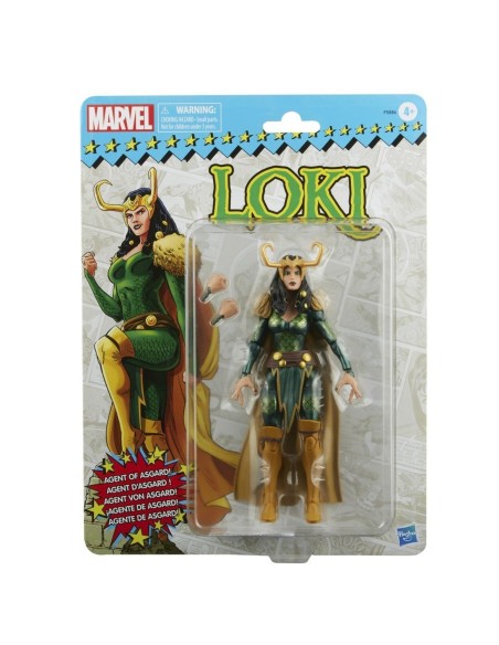 FIGURA DE ACCIÓN MARVEL LEGENDS SERIES RETRO AGENTE DE ASGARD LOKI