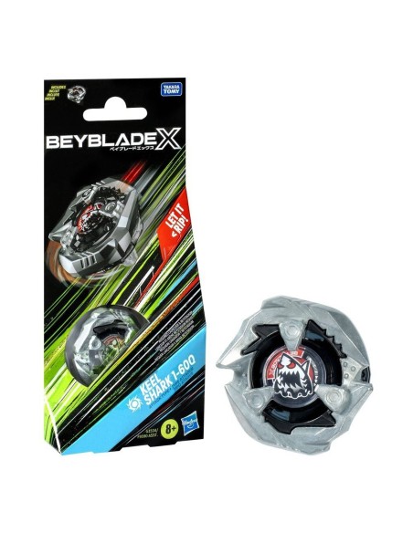TROMPO BEYBLADE X KIT DE REFUERZO CON TOP KEEL SHARK 1-60Q