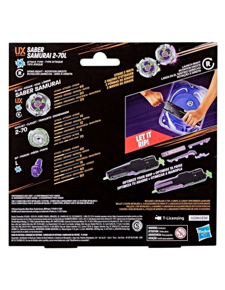 TROMPO BEYBLADE X SET DE VICTORY GRIP