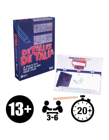 Juego de Mesa Hasbro Games Detalles en Talla